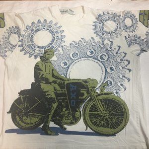 AXO T-Shirt Large Vintage Print Front & Back